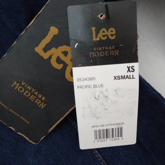 Lee Modern Union All Jumpsuit Women's Size XS Coveralls Blue Denim One Piece - Picture 11 of 13